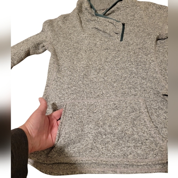 Stio Women's Sweetwater Fleece Hoodie Heather Gray Sweater Sweatshirt Sz Medium - Picture 8 of 10